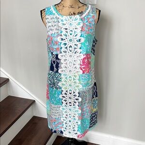 Lilly Pulitzer size 12 Colorful Sleeveless Patchwork Dress